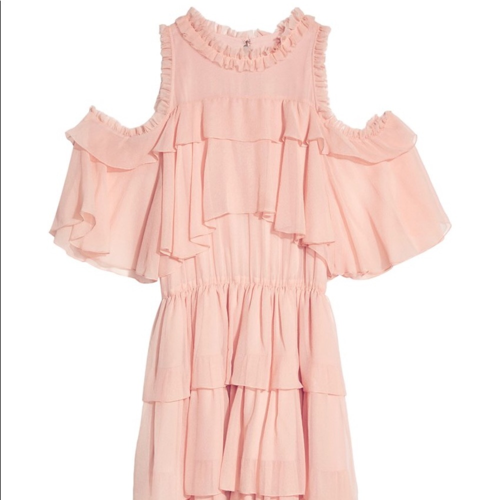 Nichola cold shoulder ruffle dress